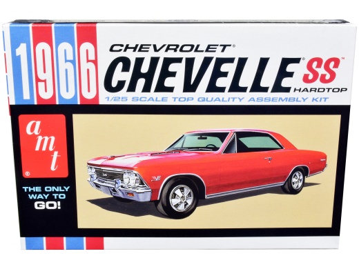 1966 Chevrolet Chevelle Ss Hardtop 1/25 Scale Model Kit by AMT