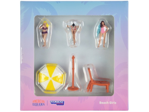 Beach Girls 5 Piece Diecast Figure Set