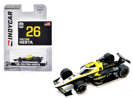 Dallara Indycar #26 Colton Herta "Gainbridge" Andretti Autosport "NTT Indycar Series" (2024) 1/64 Diecast Model Car By Greenlight
