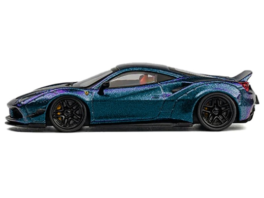 Lb Works 488 Magic Purple Metallic 1/64 Diecast Model Car By Cm Model