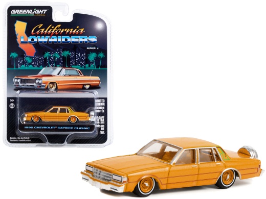 1990 Chevrolet Caprice Classic Custom Kandy Orange Metallic Diecast Model Car - Limited Edition