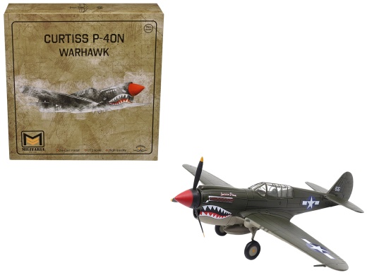 Curtiss P-40N Warhawk Fighter Aircraft Diecast Model - 'American Dream, National Warplane Museum' USAAF 1/72 Scale