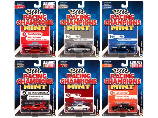 Racing Champions Mint 2022 Diecast Model Cars Set of 6 Cars Release 1 1/64 Scale
