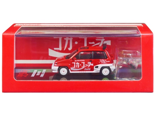 Honda City Turbo II RHD Diecast Model Car with Honda Motocompo Scooter 1/64 Scale