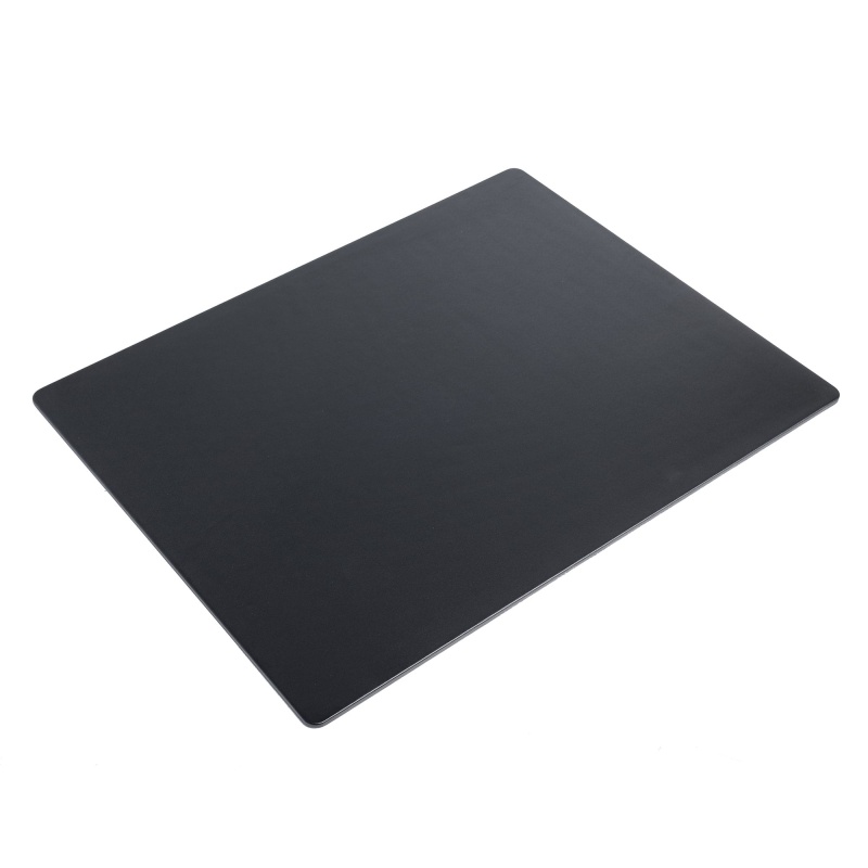 Black Leatherette 24" X 19" Desk Mat Without Rails