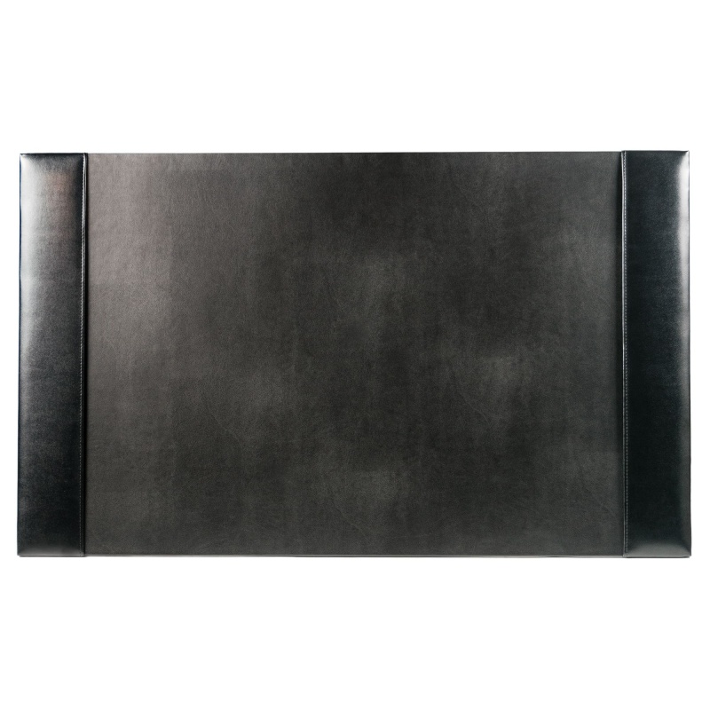 Black Bonded Leather 30" X 18" Desk Pad