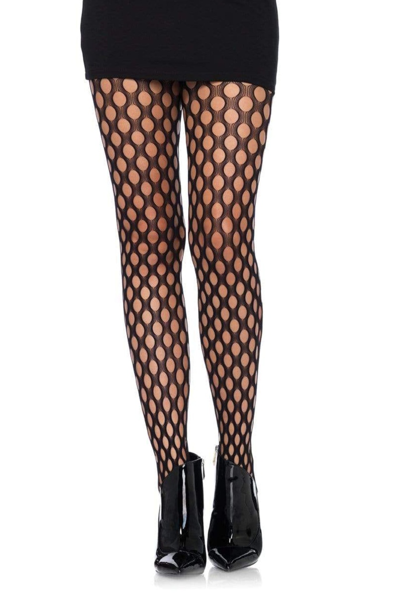 Low Rise Lace Top Micro Net Tights