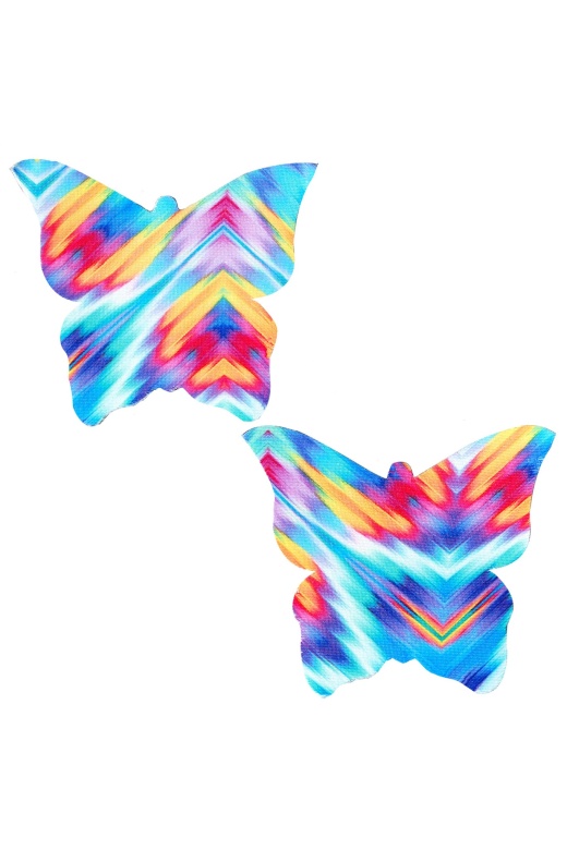Aztec Rave Multi Butterfly Pasties by Donna Di Capri