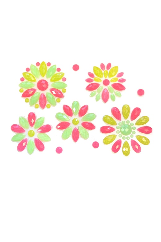 Mayan Blossom Crystal Jewel Body Sticker by Donna Di Capri