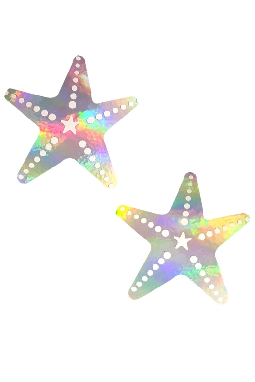 Care Bare Stare Super Holographic Sexy Starfish Pasties