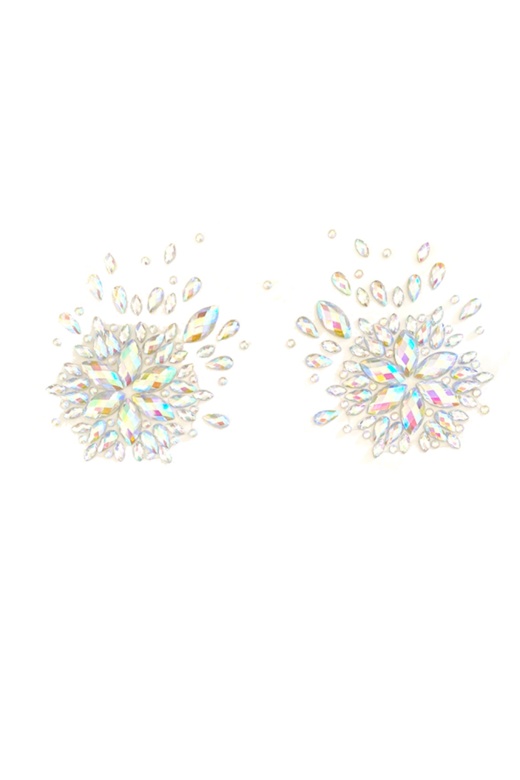 Iridescent Sticker Top Winterfell Clear Crystal Jewel Nipztix Pasties by Donna Di Capri