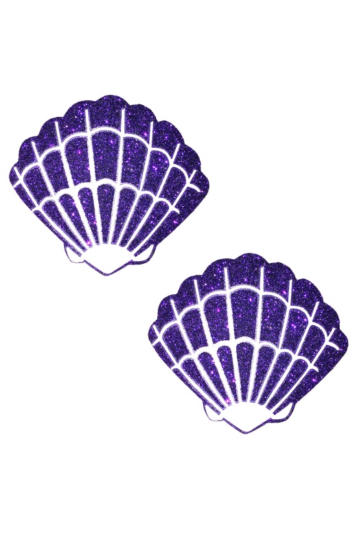 Donna Di Capri Purple Rain Glitter Mermaid Shell Pasties