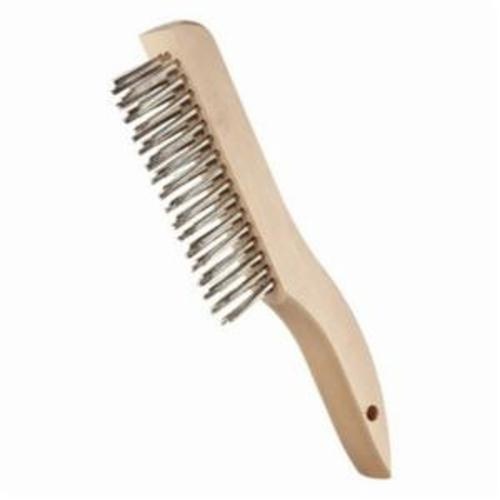 3 x 7 Row 0.016 Nylon Bristle and Plastic Handle Scratch Brush