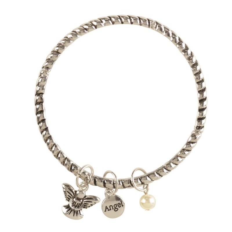 Bracelet Rope With Pearls And Angels