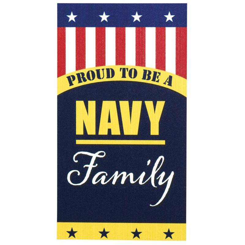 Magnet Proud Navy Family 2.75X5