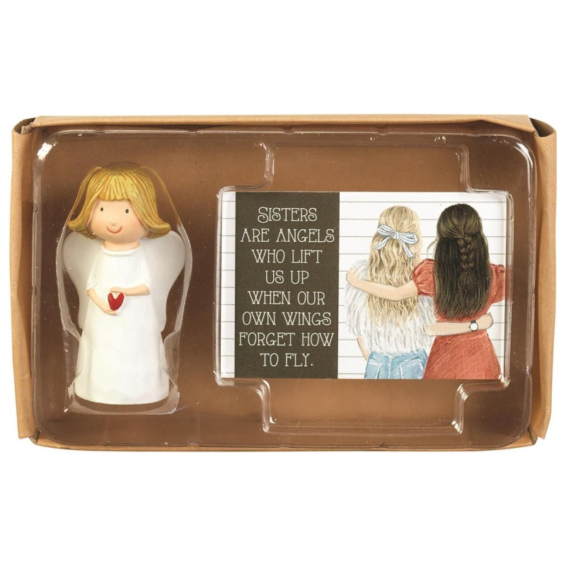 Angel Heart Sisters Are Angels Resin