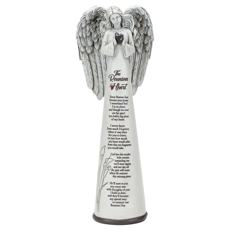 Angel Reunion Heart Rsn 9.25"