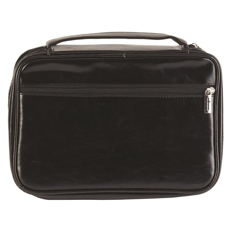 Buy Distressed Leather Black Bible Cover XL Online New Products