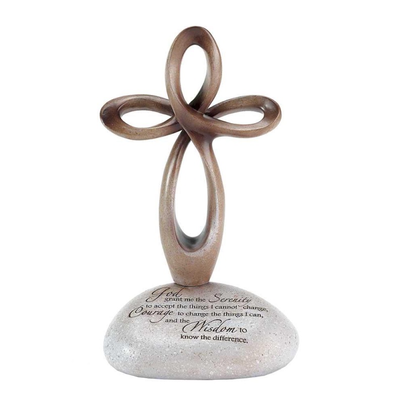 Crs On Rock Serenity Prayer Rsn 3X6