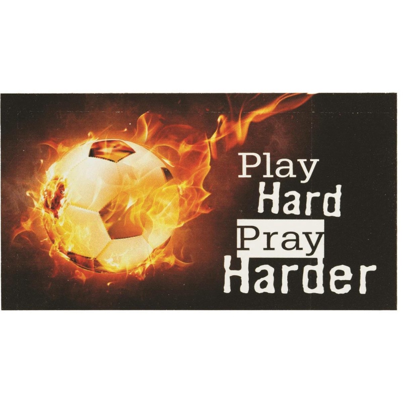 Magnet Soccer Play Hard Pray 5X2.75