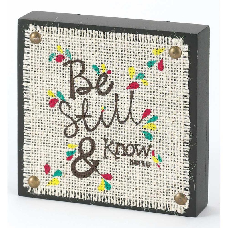 Be Still & Know Tabletop Plaque