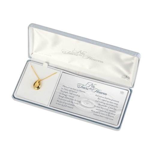 Necklace No Tears Teardrop Gold Plated