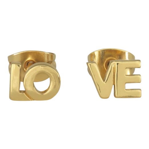 Ear-Love Studs Gld Plt - Elevate Your Style with These Stunning Earrings