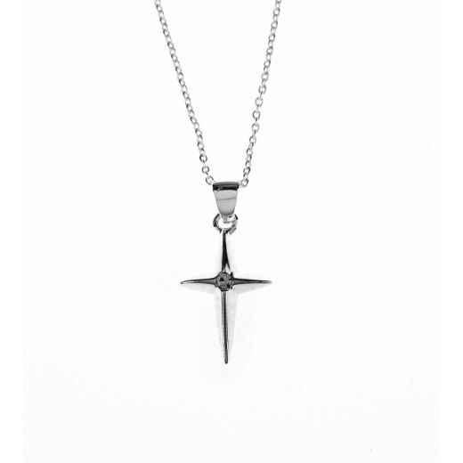 My First Communion Cross Star Necklace
