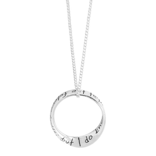 20" Sil Plt Mobius Necklace Chain for Women