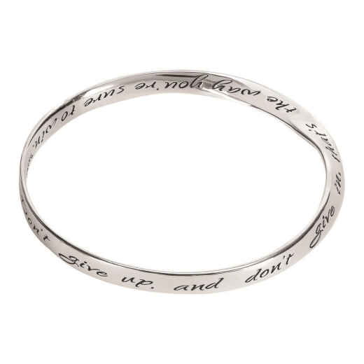 Don't Quit Mobius Bracelet Card Verse - Inspirational Jewelry