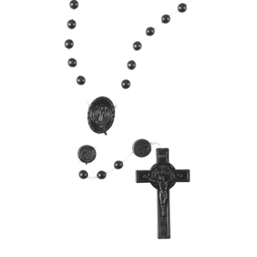 Rosary Cross/Black PVC