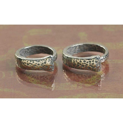 Rng-Pwt Pewter Nail Ring Sz10