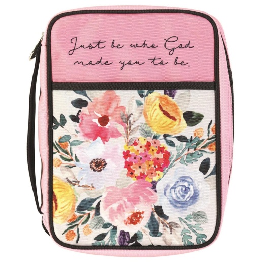 Bible Case Floral Just Be Who God Medium