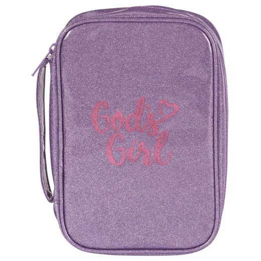 Bible Cover - Gods Girl - Purple - Large