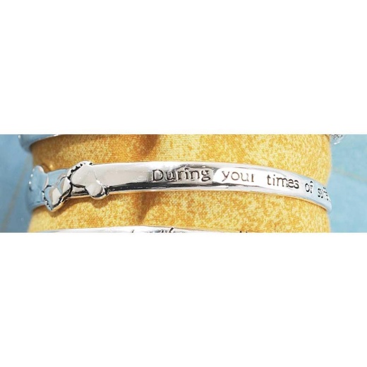 Brc-Sp Mobius Footprints: A Unique Silver Plated Mobius Bangle