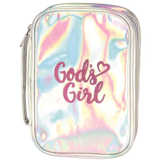 Gods Girl Silver Backpack - Sparkle Printed Design