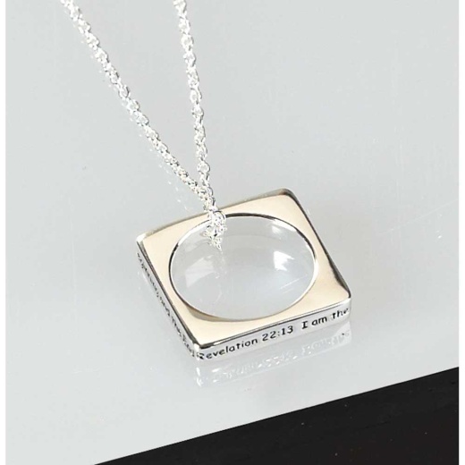 Nk-Sp Sqr Rev 22:13-Rng-18 Silver Plated WWD Ring - Ring Size 5
