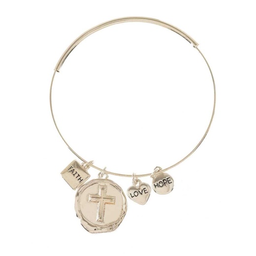 Brc-Gp Fhl/Crs Drops Bangle - Gold Plated Jewelry at Its Finest