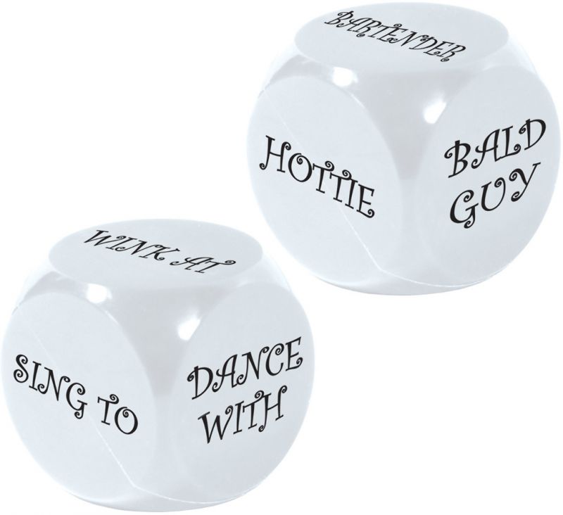 Bachelorette Decision Dice Game - 2-Dice: 1 For Dares , 1 For Who With #48666