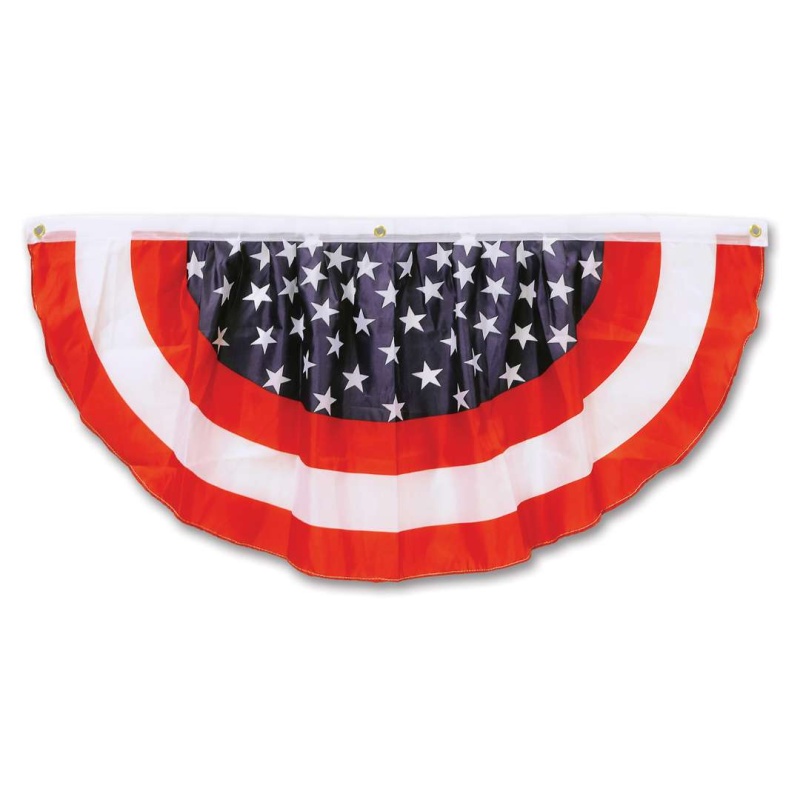 Stars Stripes Fabric Bunting - Indoor Outdoor Use