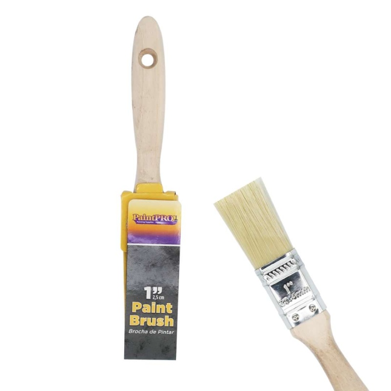 1" Paint Brush With Wooden Handle
