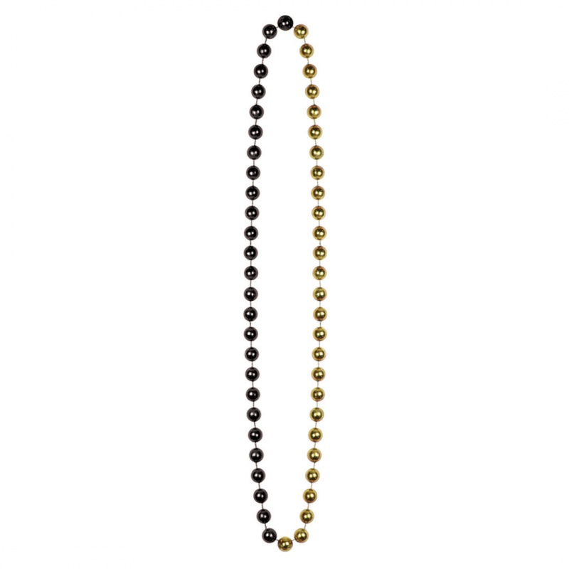Jumbo Party Beads - Black Gold