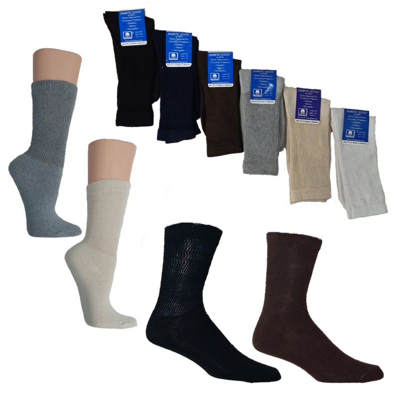 Diabetic Socks - Assorted Colors Sizes