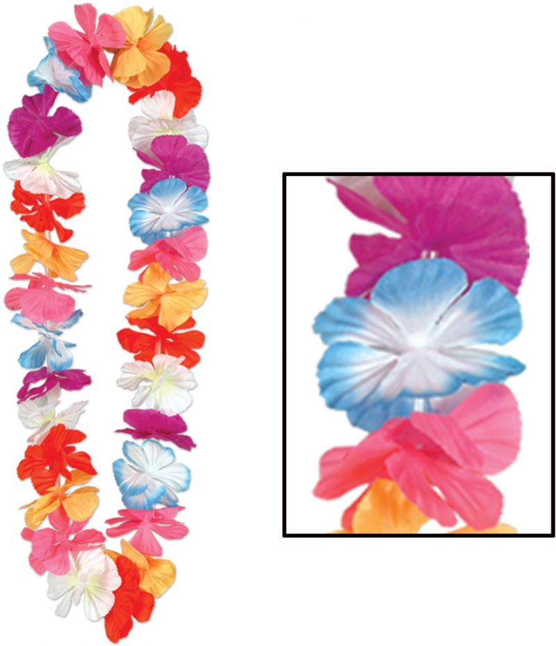 Silk 'N Petals Parti-Color Lei