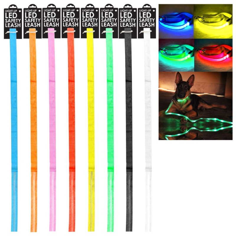 Led Safety Collars And Leashes - Small-Xl