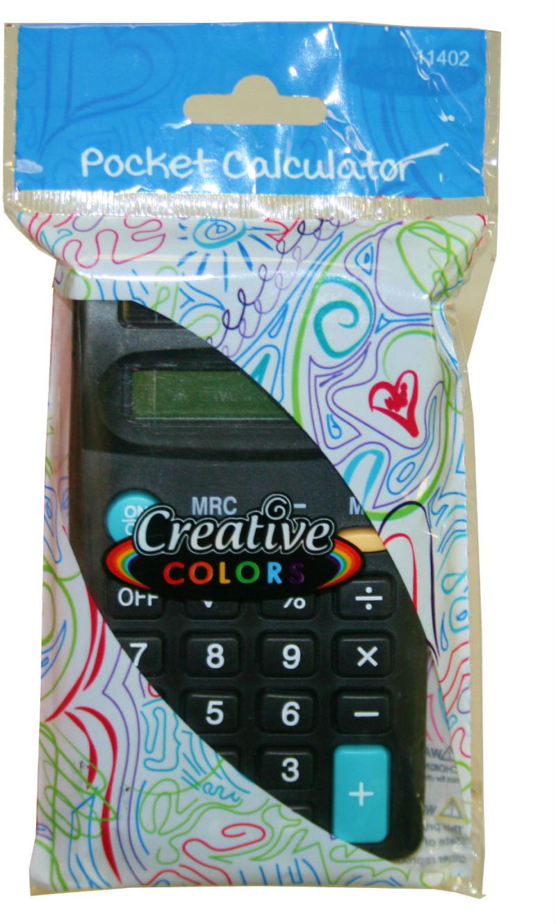 Pocket Calculators - 8 Digit, Battery Included