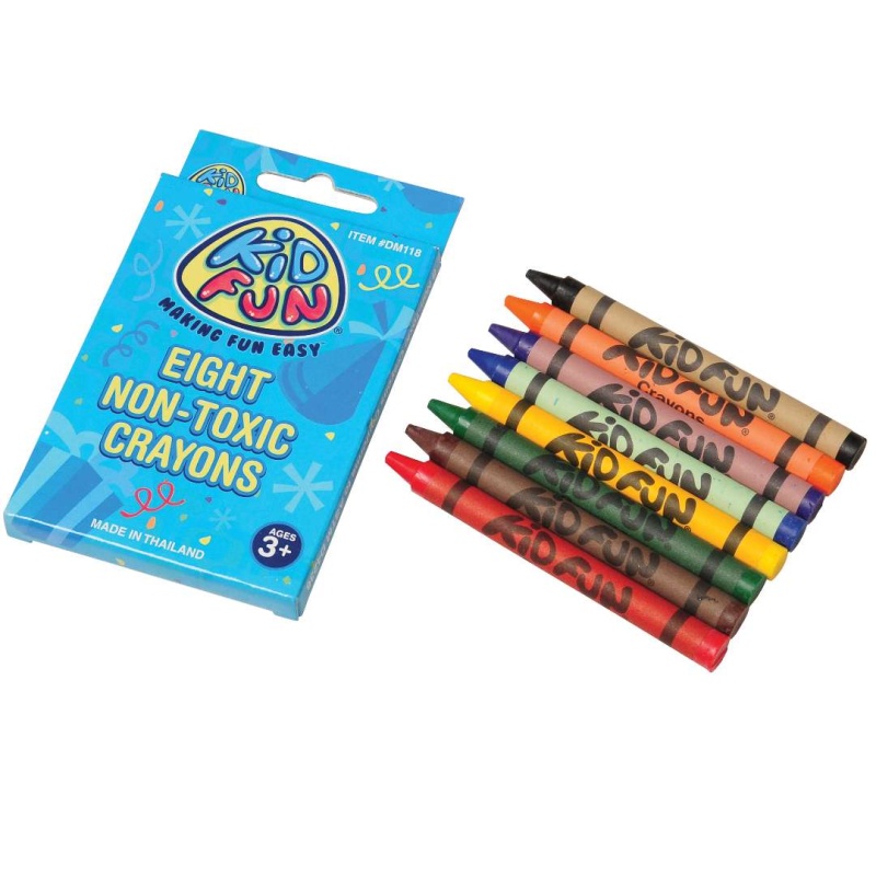 Crayons - 8 Count, Assorted Colors