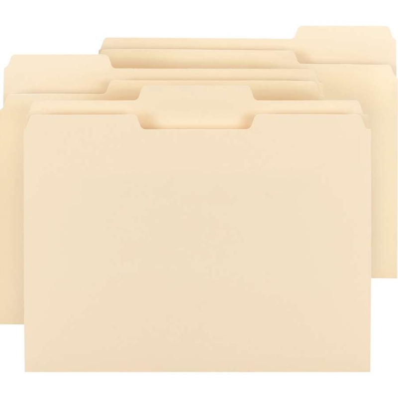Manila File Folders - 100 Pack, 11-Point Stock, Round Corners