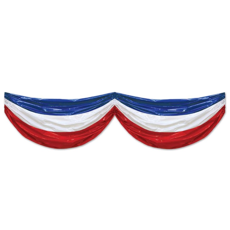 Fourth Of July Bunting - Plastic, 3' X 15'