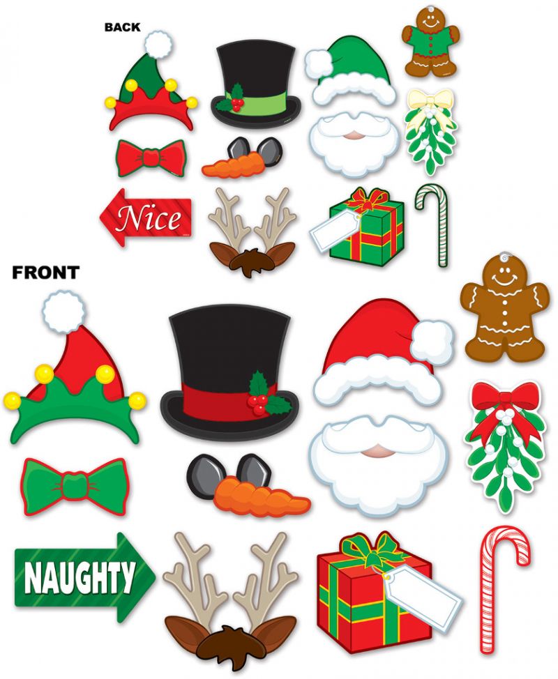Christmas Photo Booth Signs - 6-9.75"